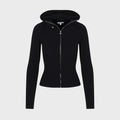 Miaou Lena Zip Up Hoodie - Black
