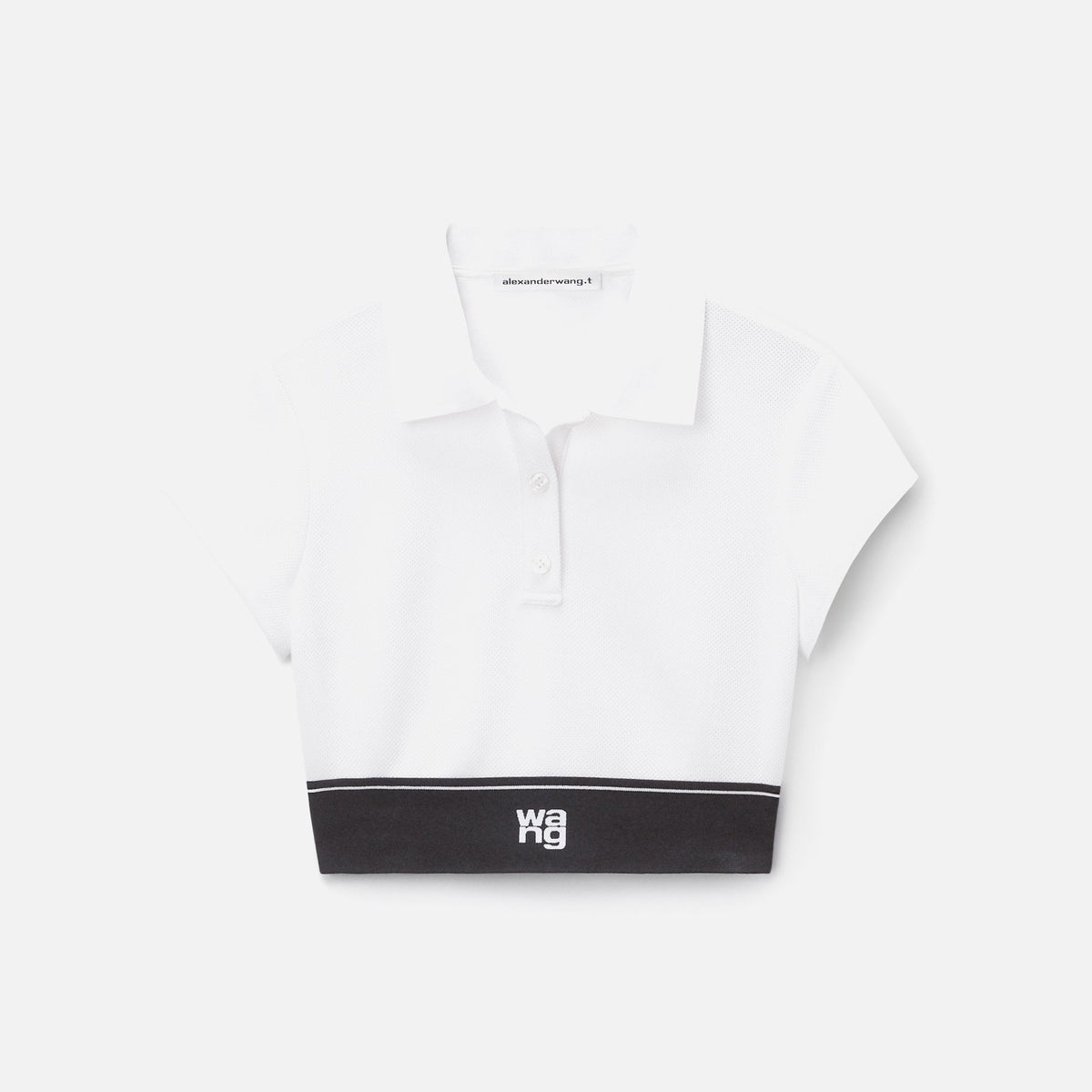 Alexander Wang Cheerleader Polo Top - White