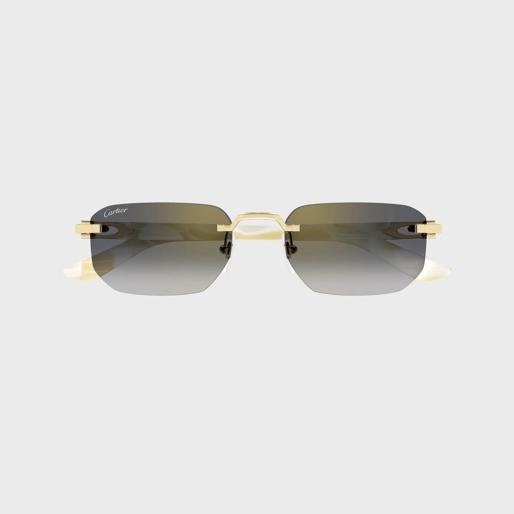 Cartier Decor C Sunglasses - Gold / Black / Grey