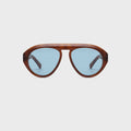 Elisa Johnson Val Sunglasses - Light Brown / Tortoise Blue