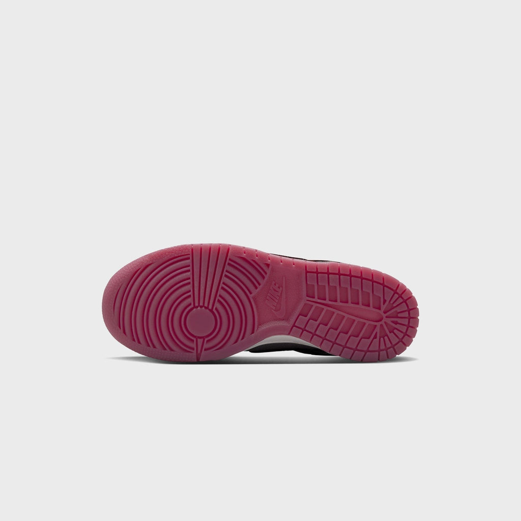 Nike GS Dunk Low LV8 1 - Pure Platinum / Wolf Grey / Team Red / Burgundy Crush