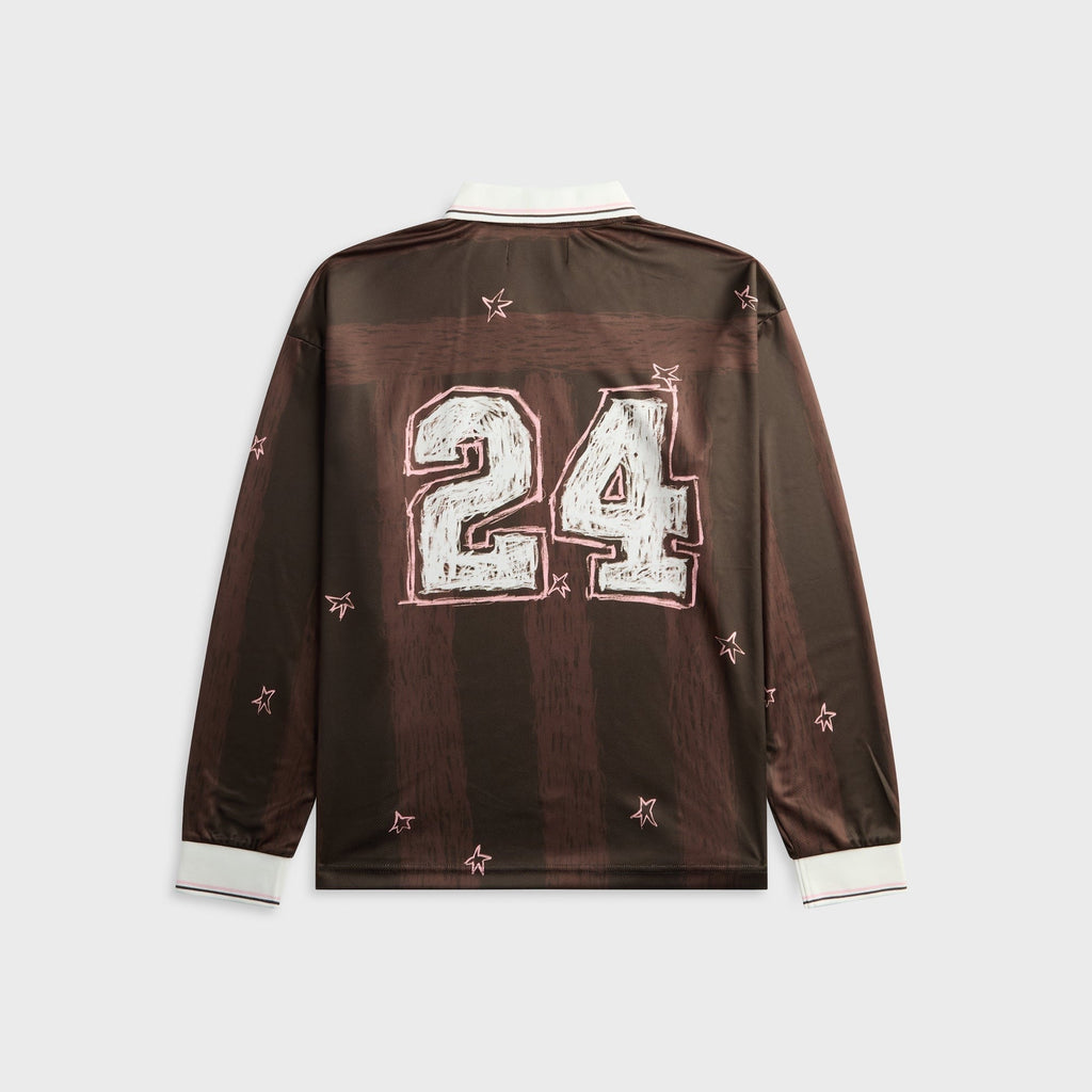NAHMIAS Scribble Printed Jersey Tee - Brown