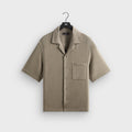 Kith Soft Woven Cropped Beckham Camp Collar Shirt - Folly