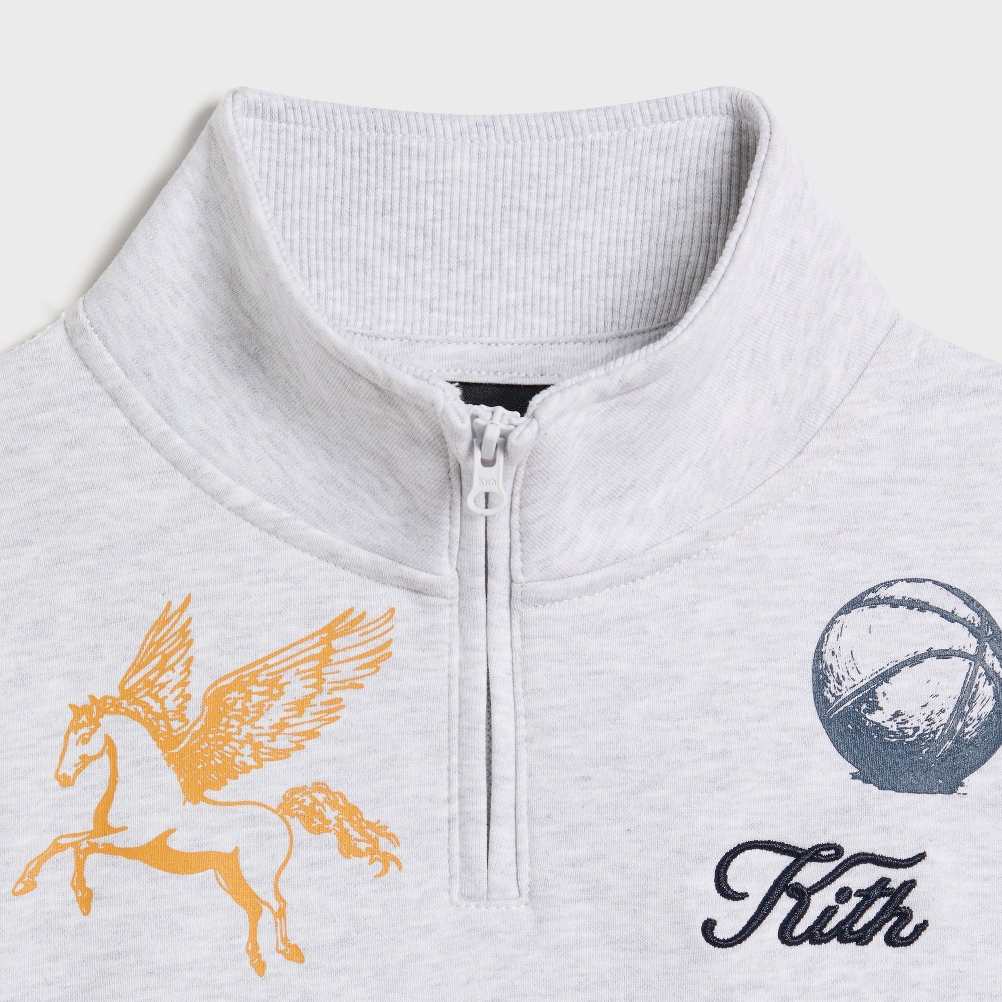 Kith Kids Logo Hunter Pullover - Light Heather Grey