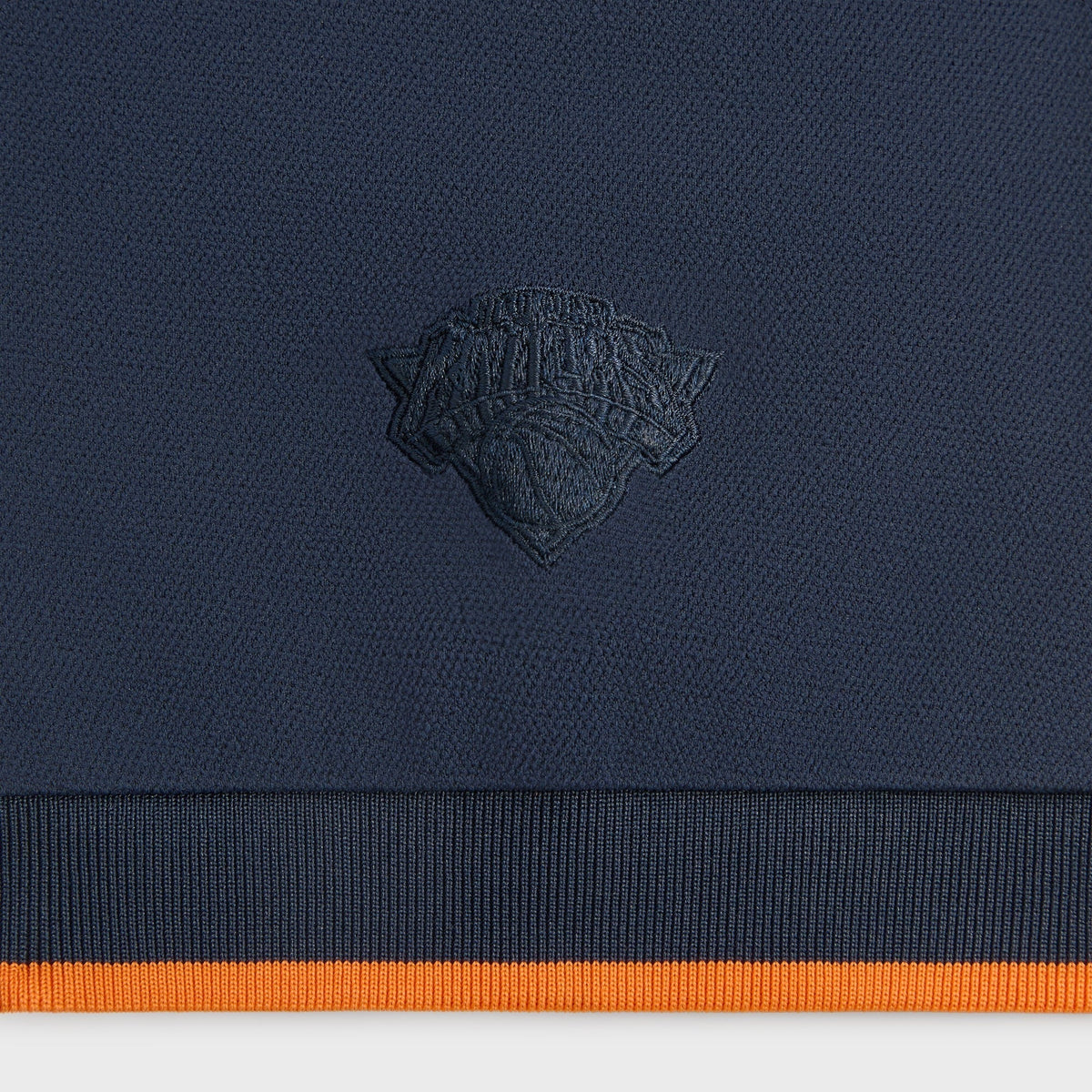 Kith for the New York Knicks Playoffs Zip Front Performance Knit Polo - Nocturnal