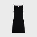Courrèges 90's Rib Strap Dress - Black