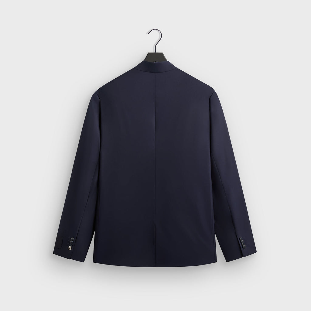 Giorgio Armani &Kin Cropped Collarless Jacket - Blue / Navy