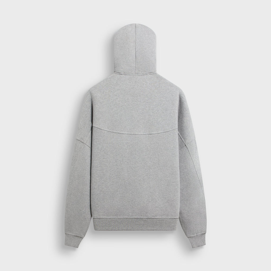 &Kin Plush Fleece Hiroshi Zip Front Hoodie - Medium Heather Grey