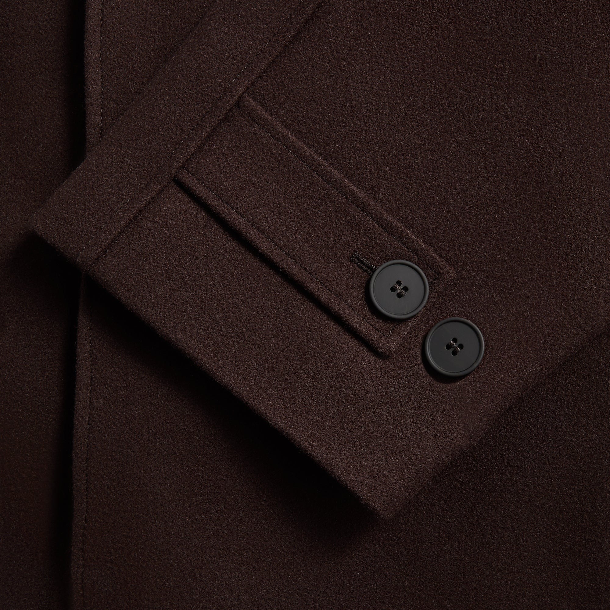 Studio Nicholson Raglan Wool Coat - Espresso