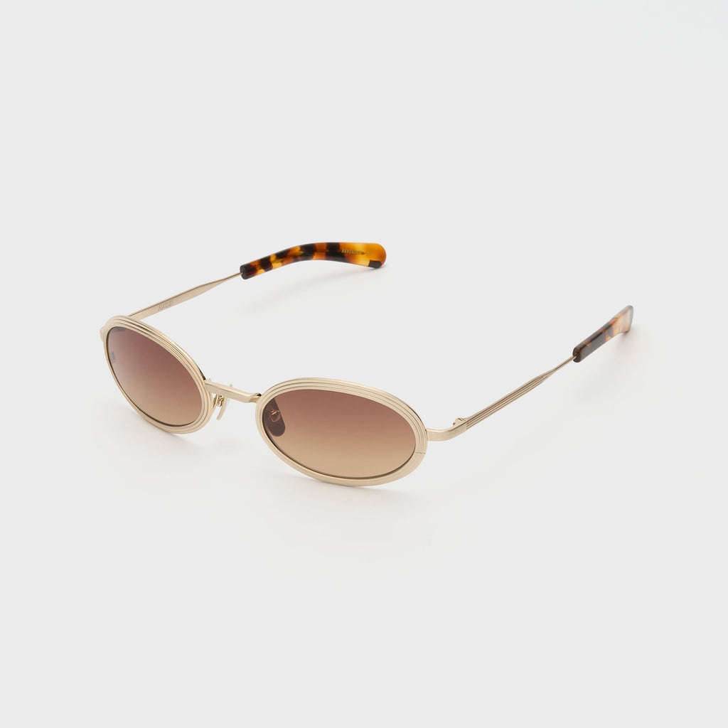 Flatlist Reno - Brushed Light Gold / Classic Havana / Brown Gradient Lens