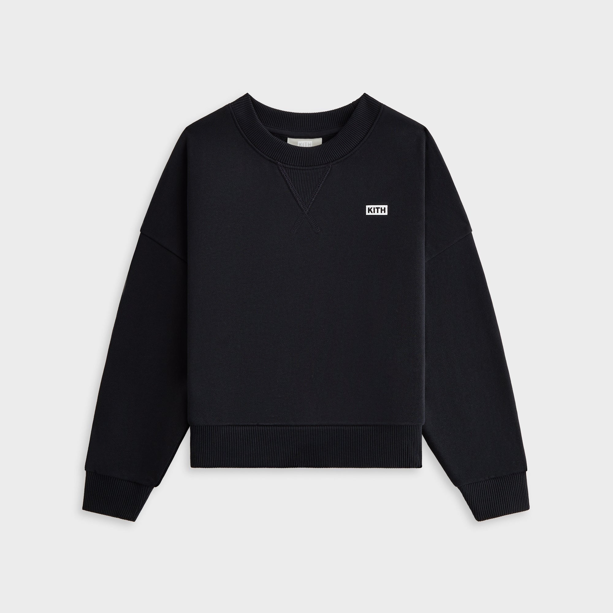 Kith Kids Long Sleeve Nelson Crewneck - Black