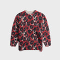 R13 Printed Oversized Sweater - Red Leopard
