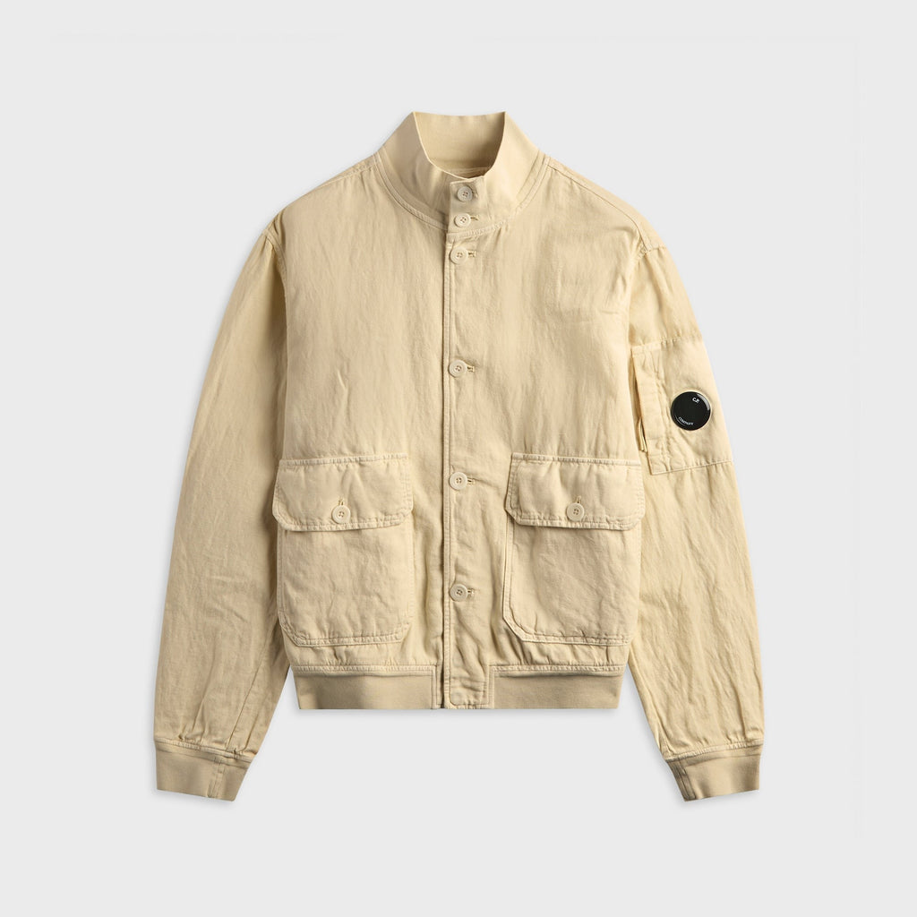 C.P. Company Outerwear Medium Broken Twill Jacket - Frozen Dew