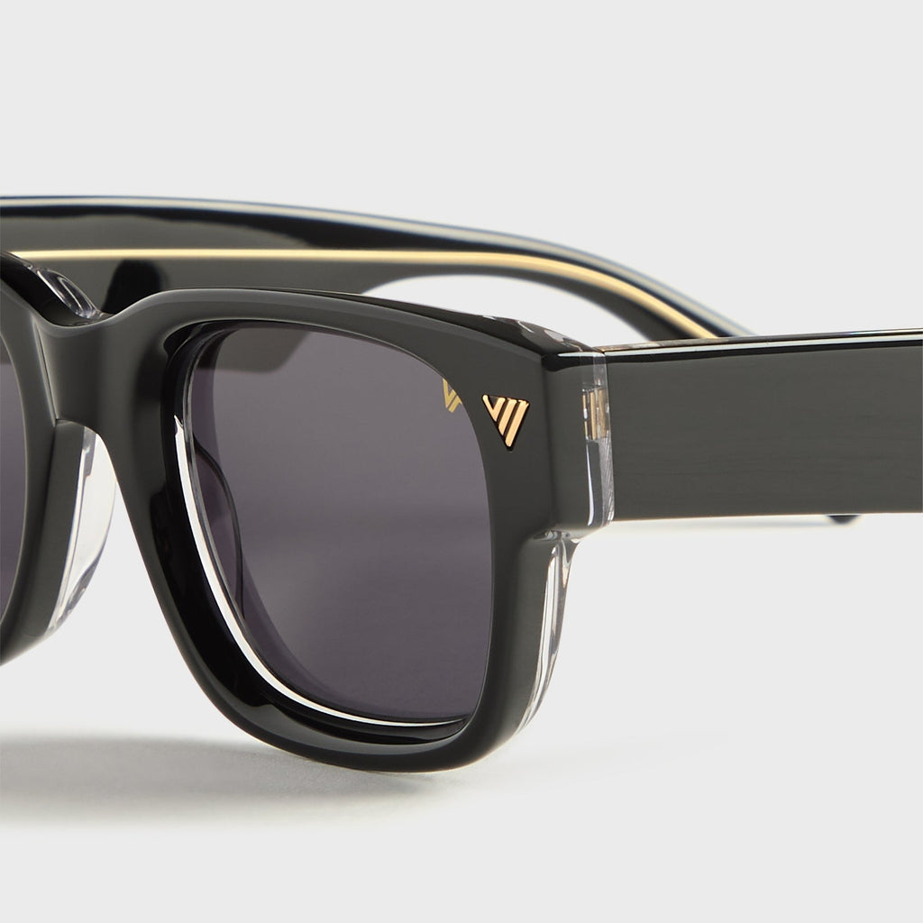 Vintage Frames Bowie Acetate Sunglasses - Black / Clear