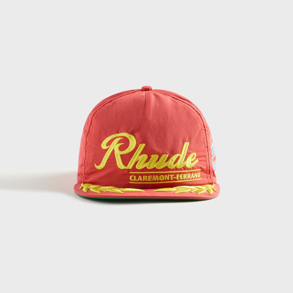 Rhude Clermont Ferrand Souvenir Hat - Bright Red / Yellow