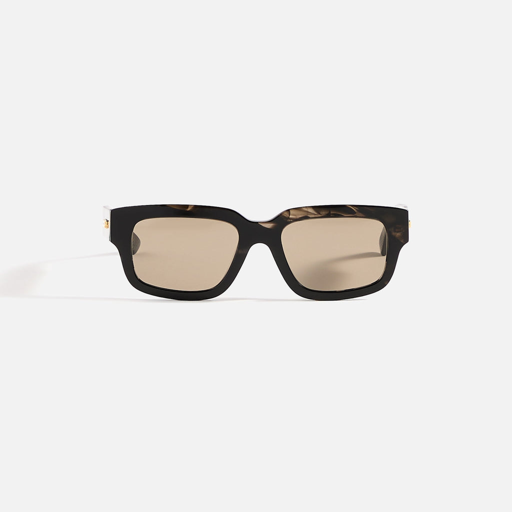 Bottega Veneta Rectangular Frames - Shiny Flamed / Black Havana