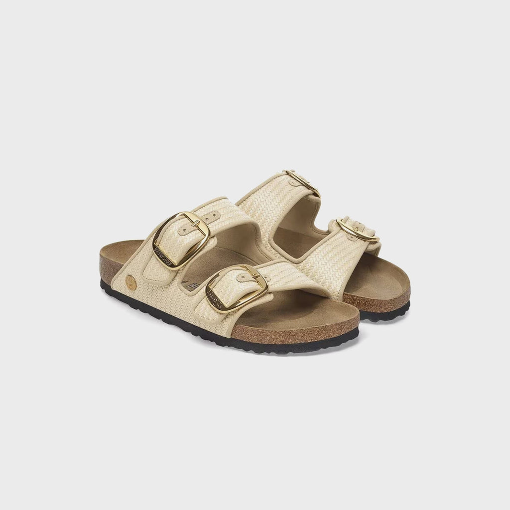 Arizona Big Buckle Raffia Natural / Textile