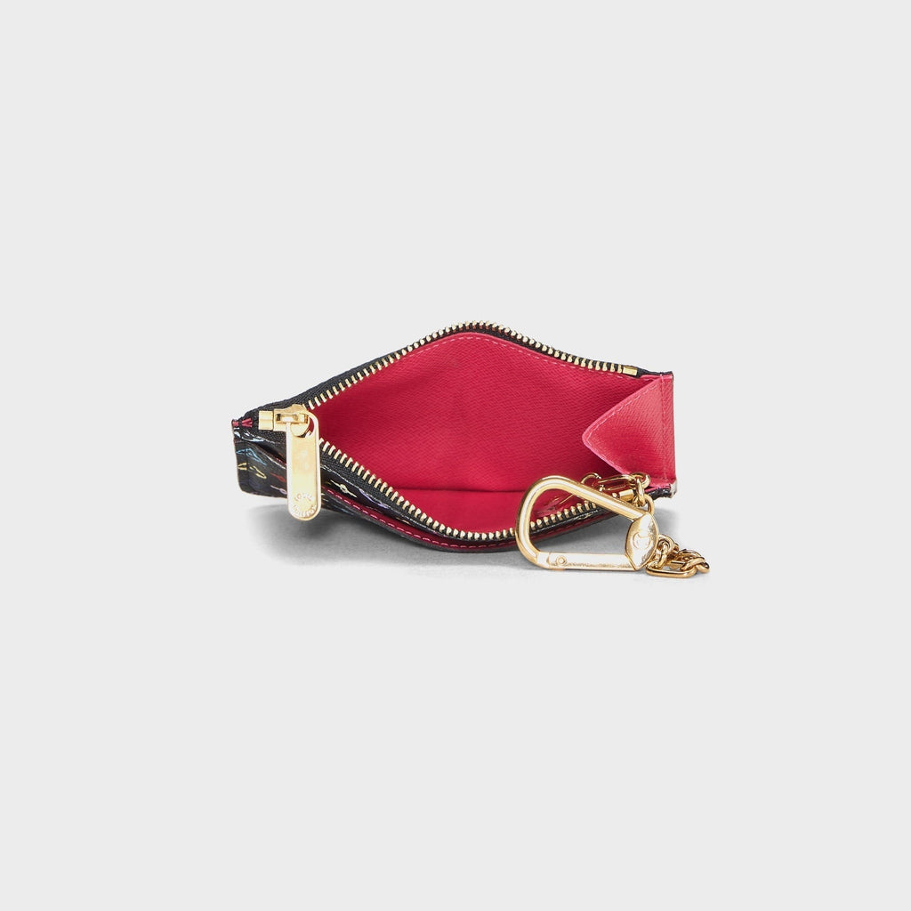 WGACA Louis Vuitton x Takashi Murakami Multi Key Pouch - Black