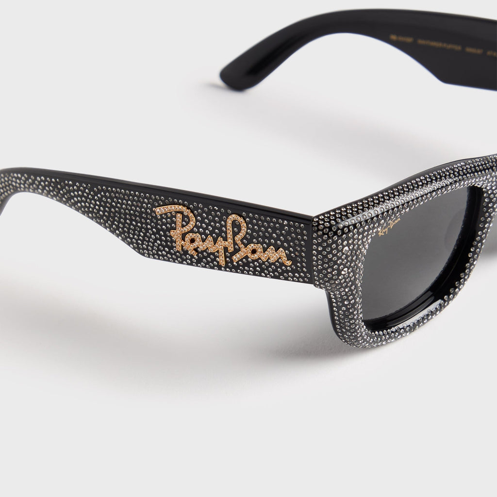 Ray-Ban x A$AP Rocky Wayfarer Puffer - Black / Strass Pave / Dark Grey