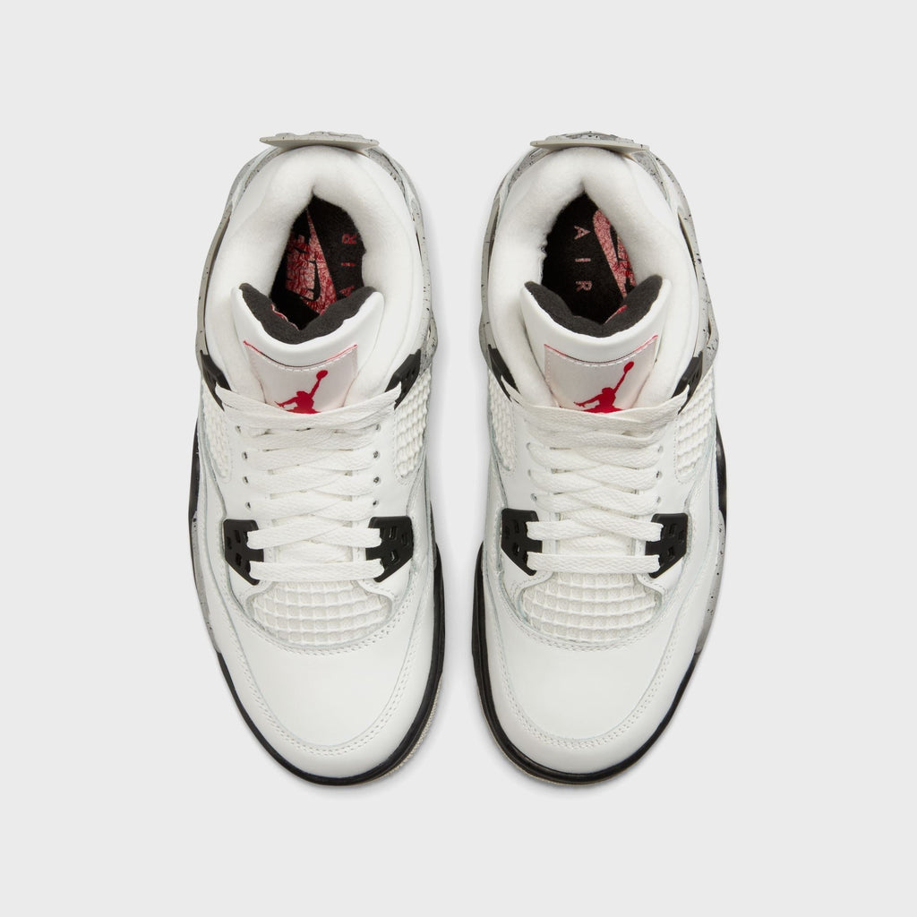 Jordan GS Air Jordan 4 Retro - Summit White / Fire Red / Tech Grey / Black