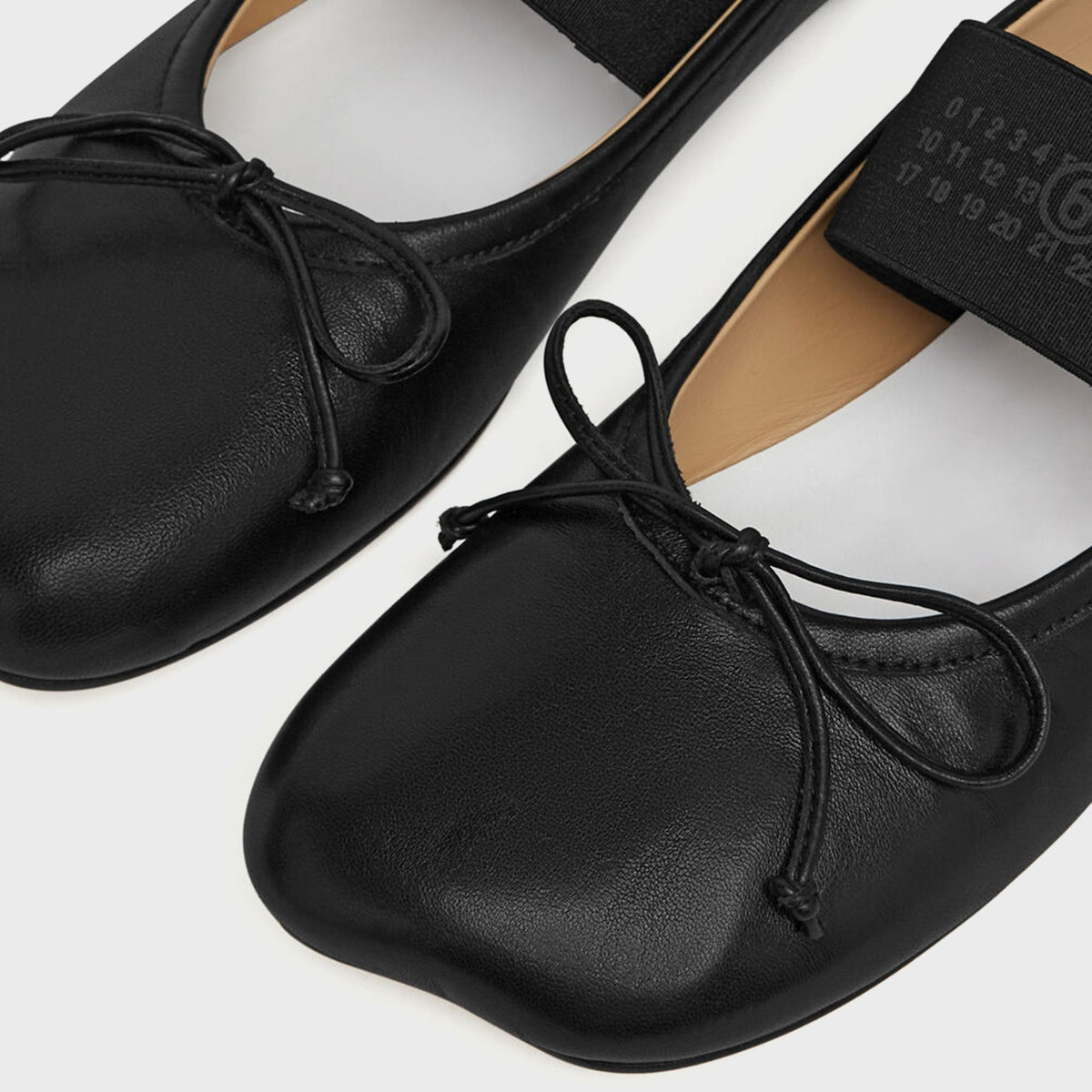 MM6 Maison Margiela Anatomic Numeric Ballerina - Black