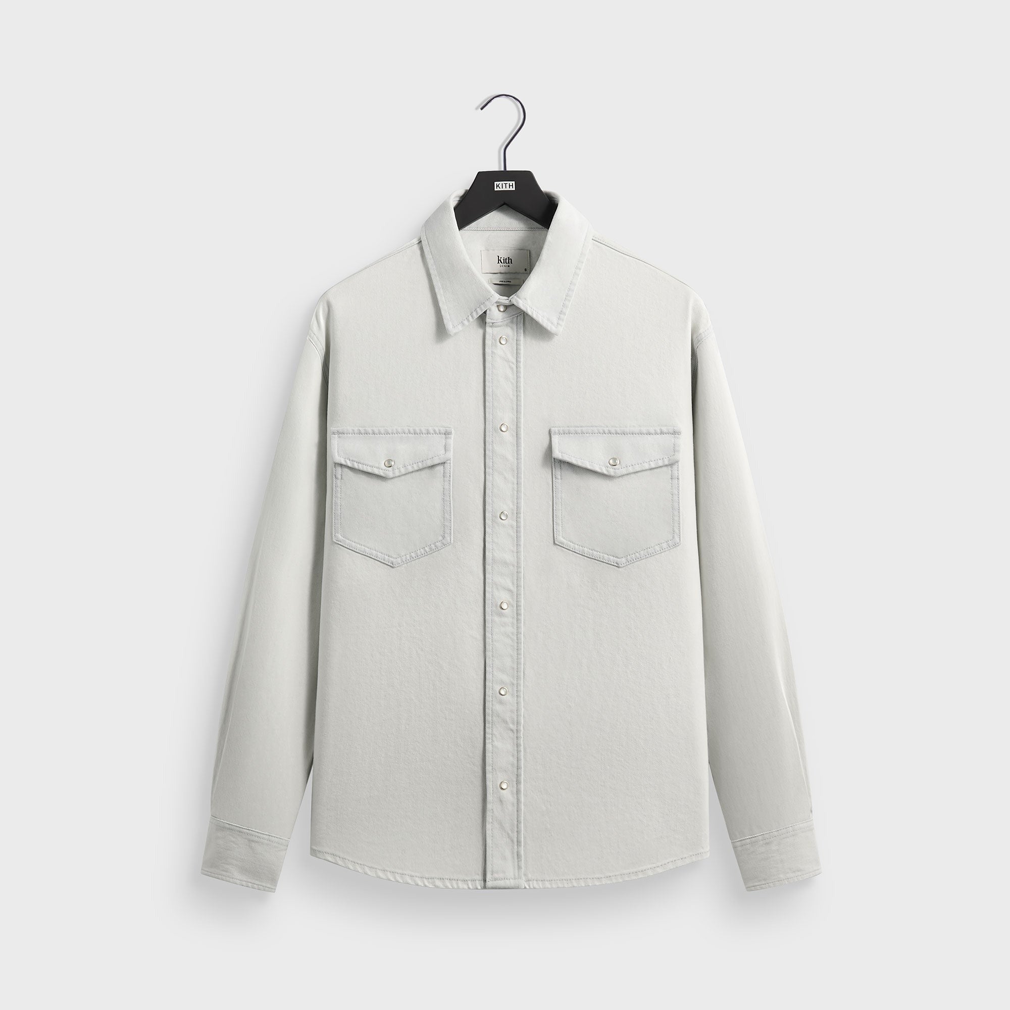Kith Midweight Denim Long Sleeve Warwick Shirt - Eden Wash