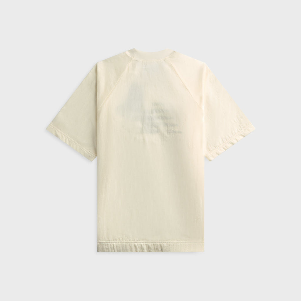 New Balance Grey Double Layer Tee - Sea Salt / White