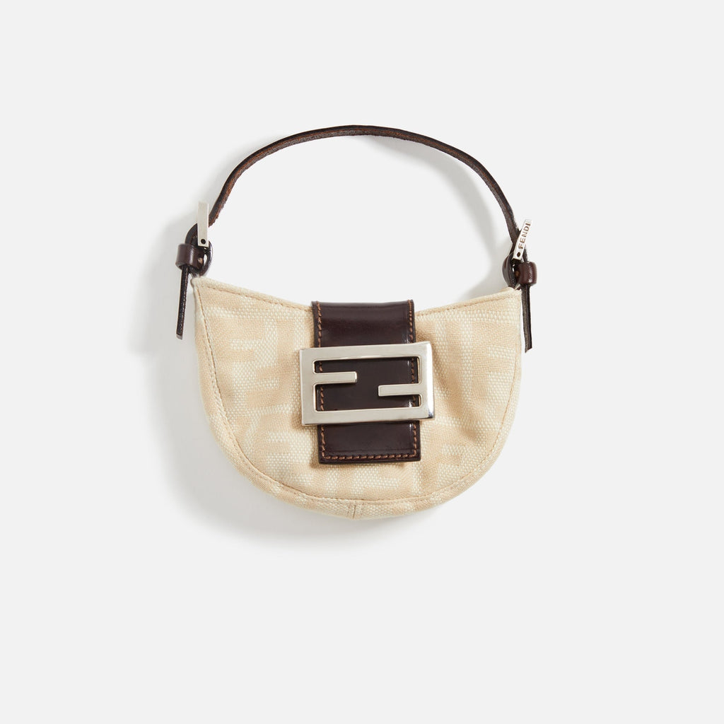 WGACA Fendi Zucca Mini Croissant - Beige