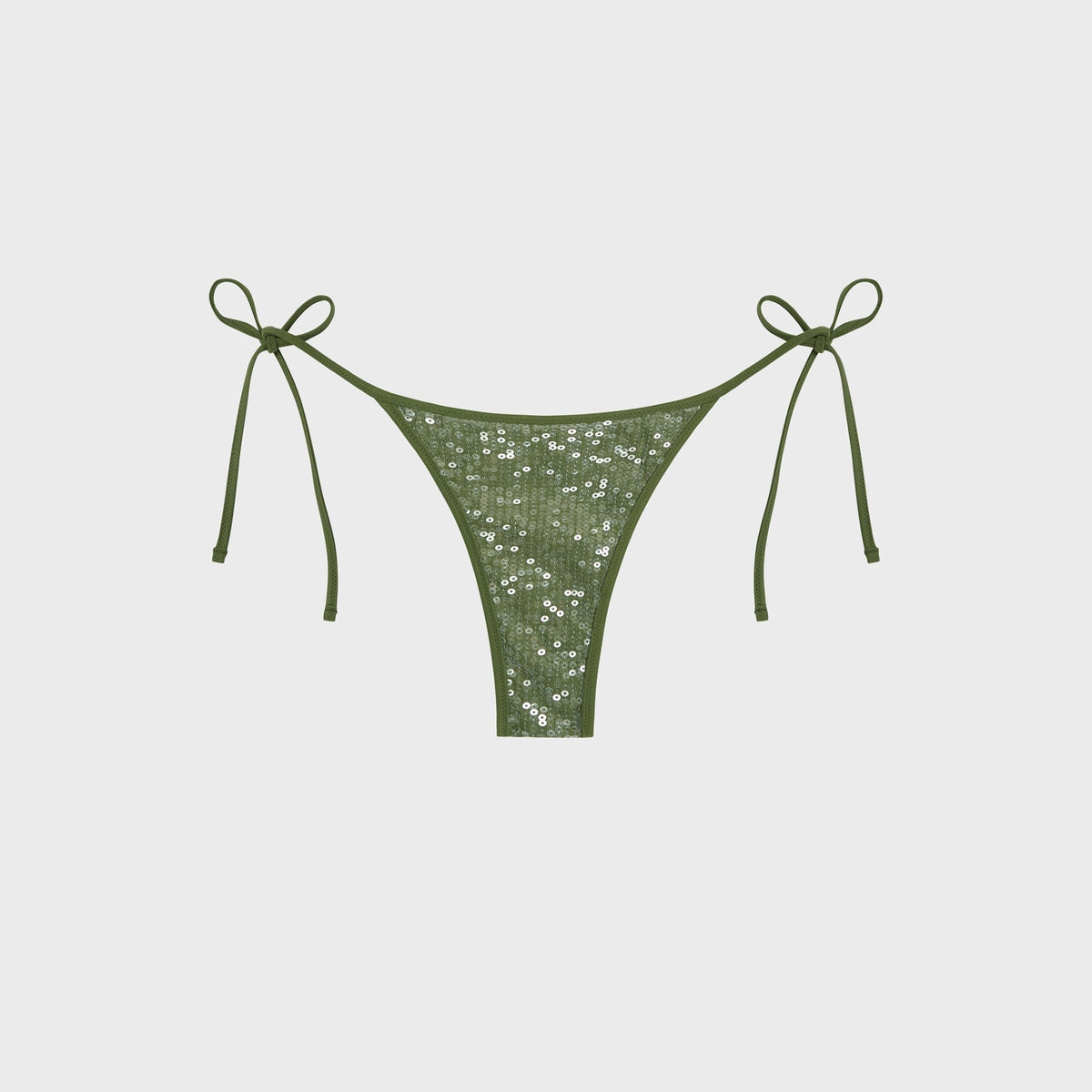 Tropic of C Sequin Praia Bikini Bottom - Fern