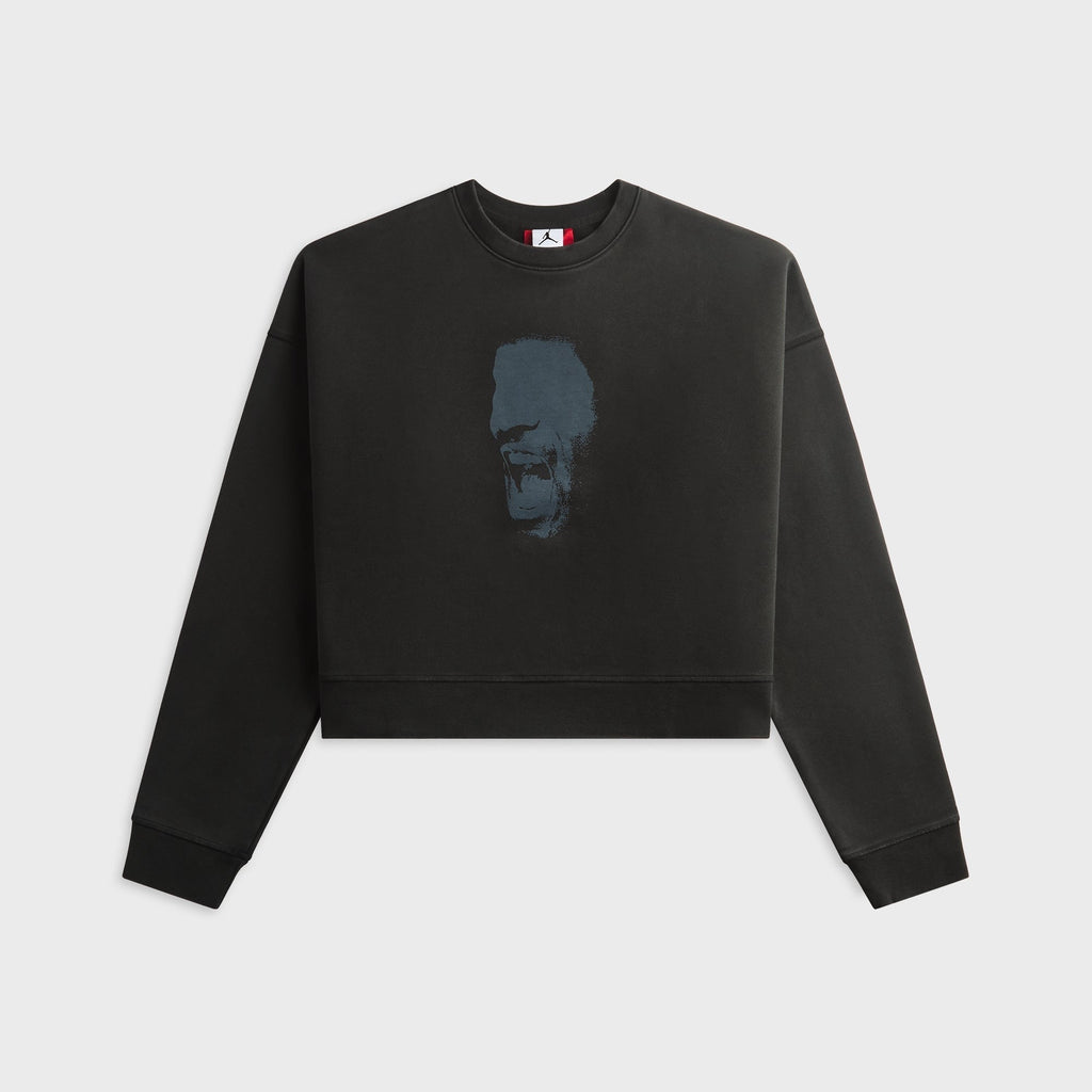 Jordan x IH Cropped Fleece Crewneck Sweatshirt - Black