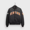 Kith for the New York Knicks Playoffs Satin Bomber Jacket - Black