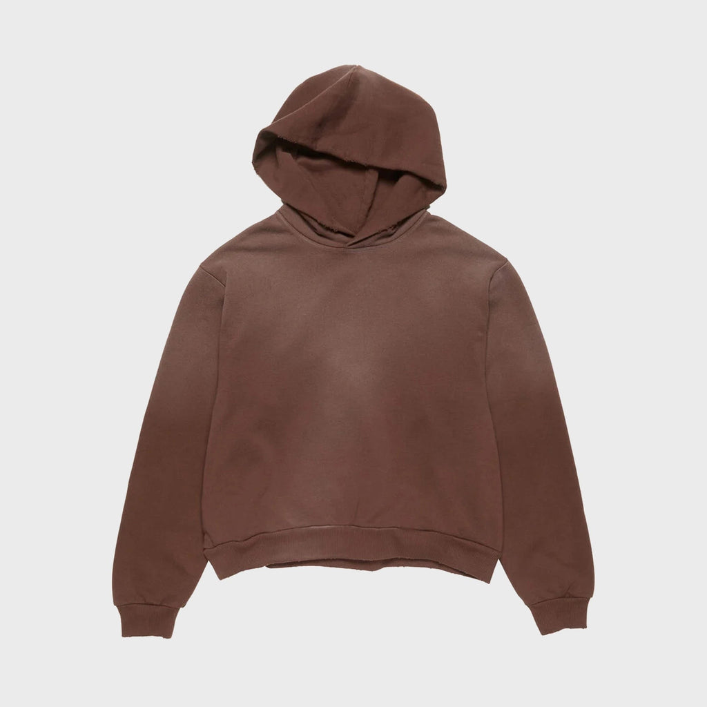 Acne Studios Fleece Logo Hoodie - Chocolate Brown