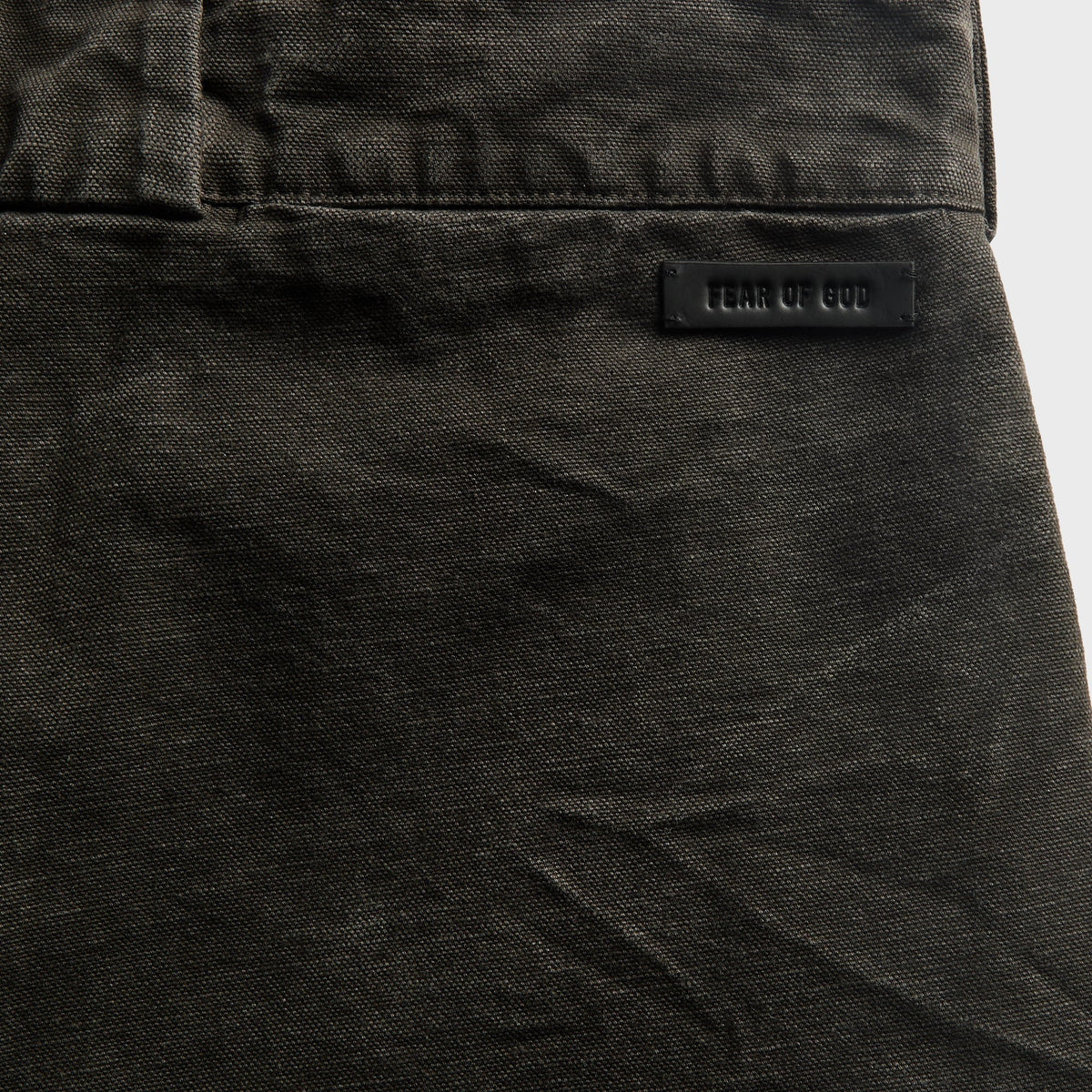 Fear of God Washed Canvas Utility Short - Black
