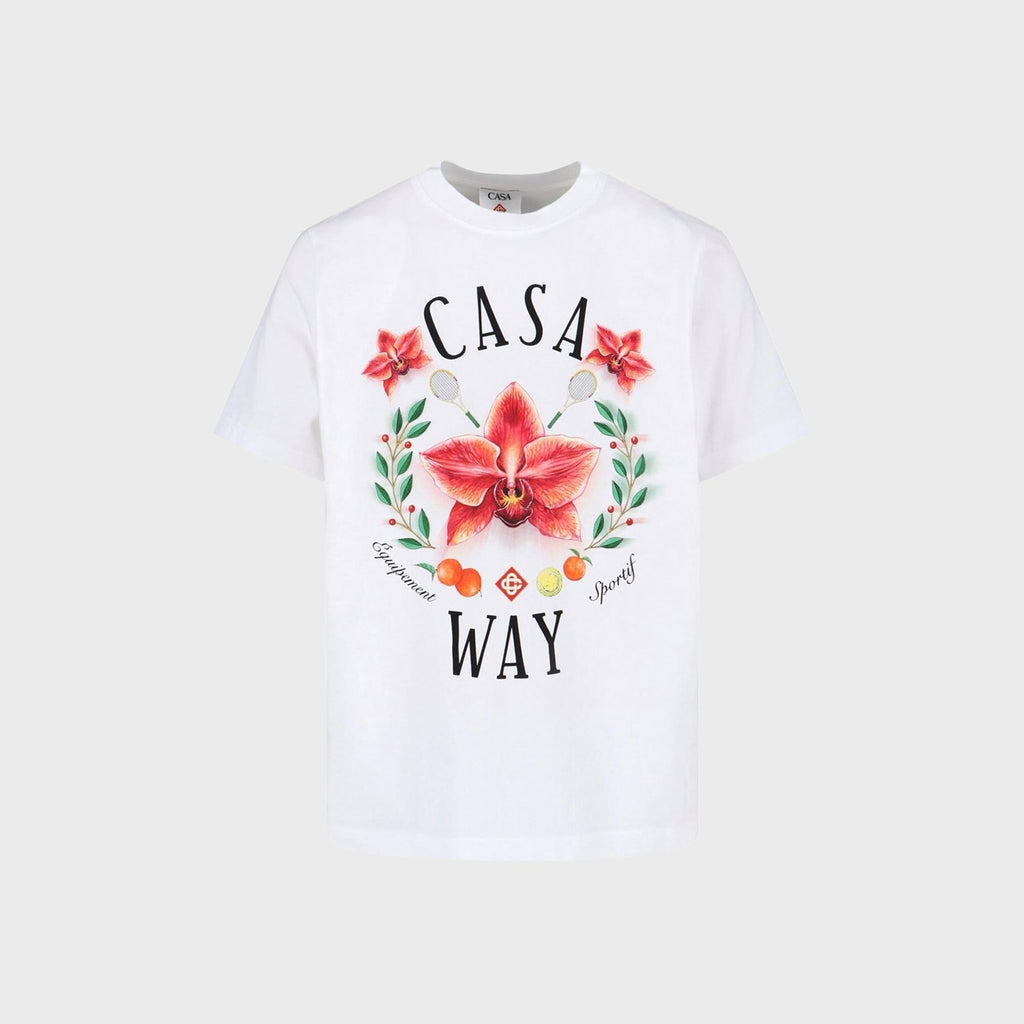 Casablanca Casa Way Orchid Classic Tee - Bright White