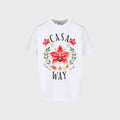 Casablanca Casa Way Orchid Classic Tee - Bright White