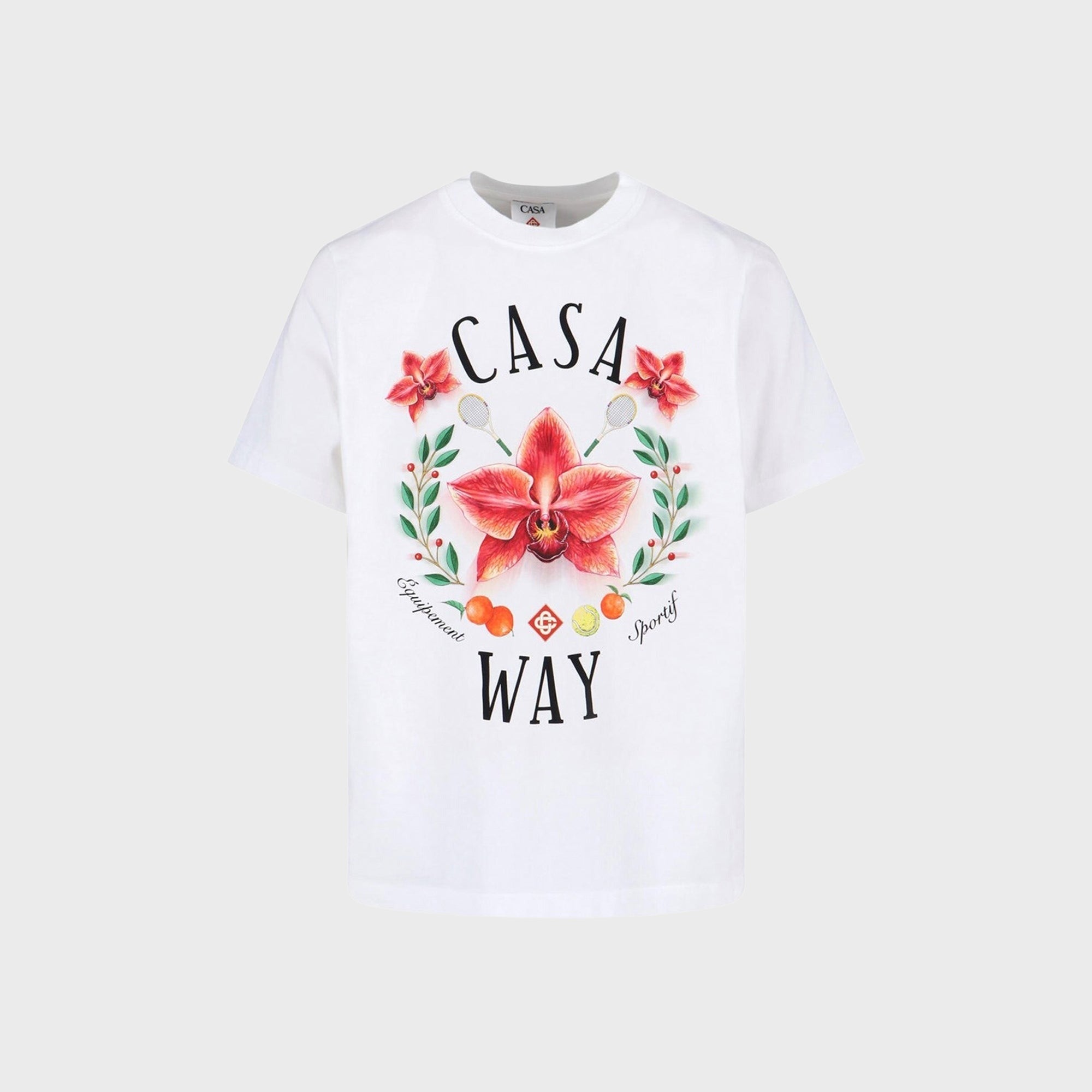 Casablanca Casa Way Orchid Classic Tee - Bright White