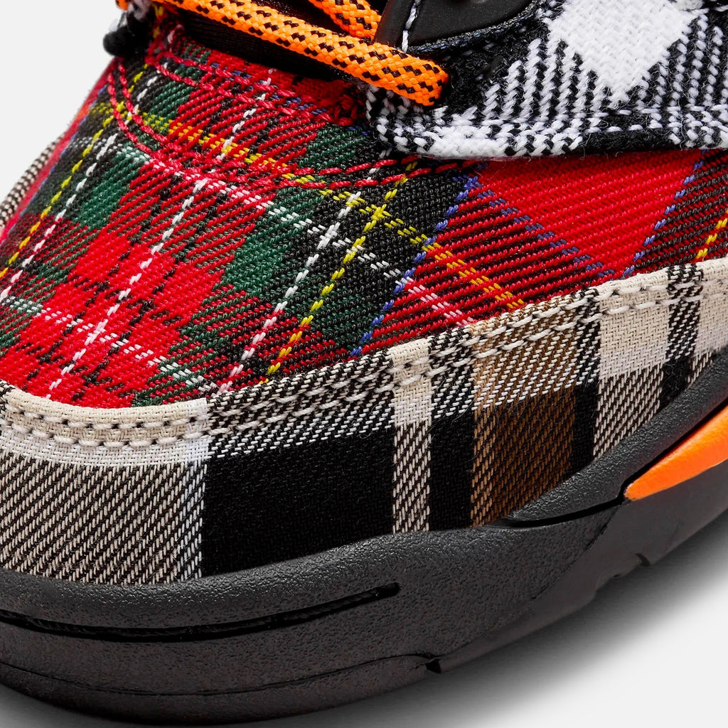 Nike PS Air Jordan 5 Retro Plaid - Black / Dark Obsidian / Total Orange