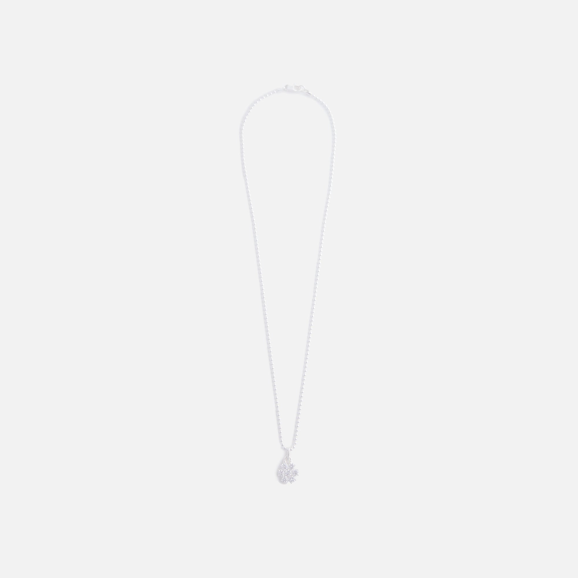 Hatton Labs Daisy Pendant - Silver / White
