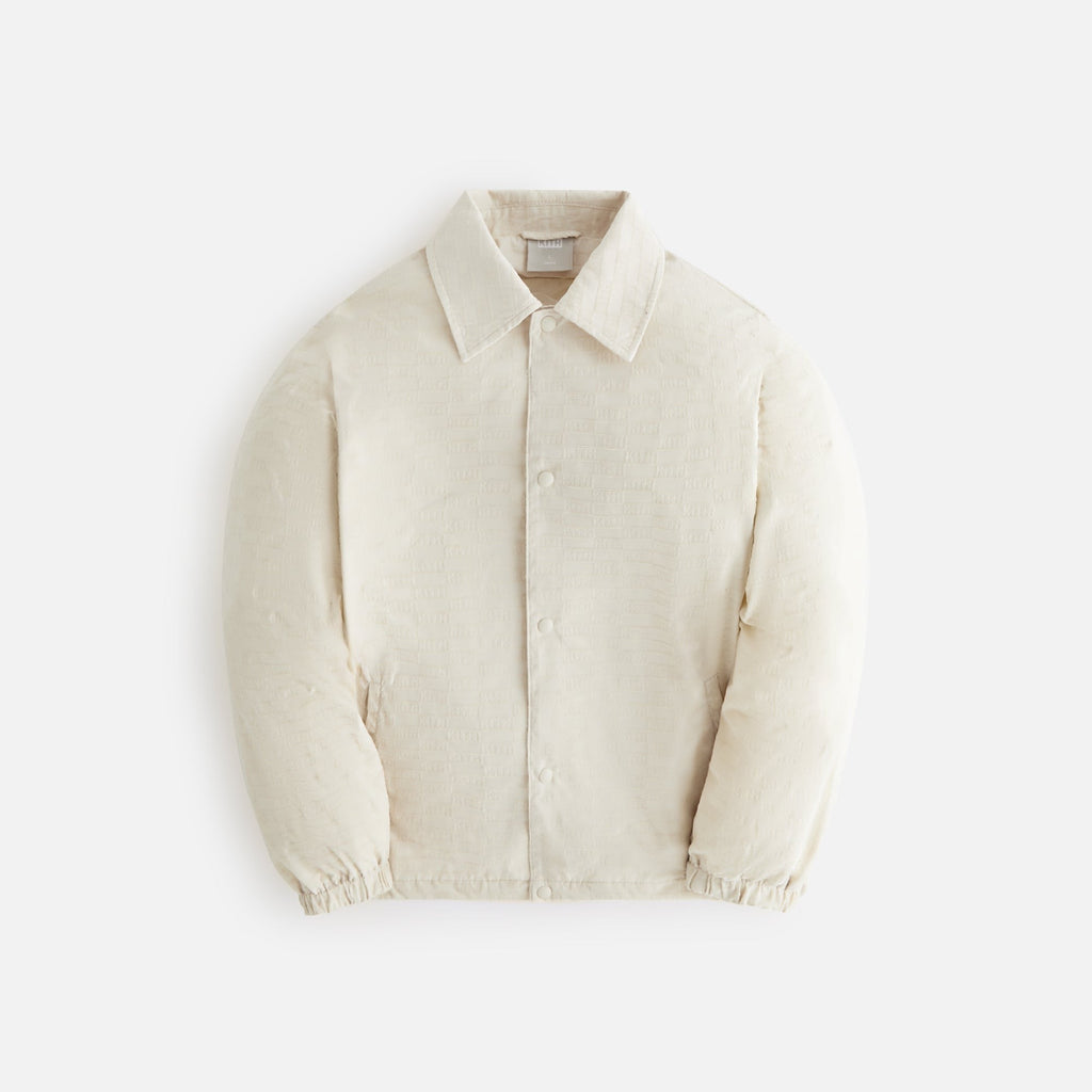 Kith Kids Flocked Monogram Coaches Jacket - Veil