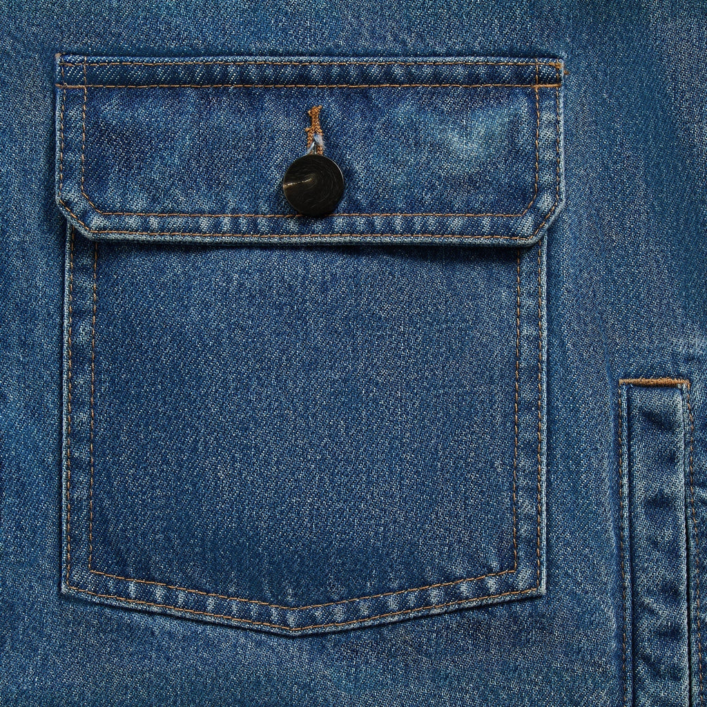 &Kin Denim Clint Trucker Jacket - River Indigo