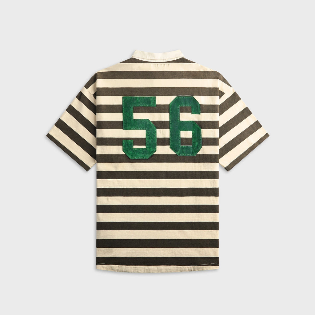 Coût De La Liberté Connor Stripe Rugby With Crystal Embroidered CDLL 56 Shirt - Ozone Black