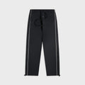 Essentials Relaxed Fleece Sweatpant With Piping - Jet Black / Cloud White