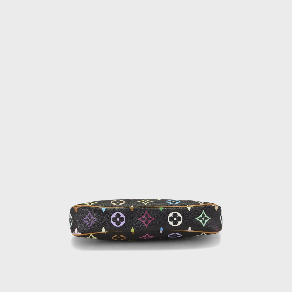 WGACA Louis Vuitton x Takashi Murakami Pochette Accessoires V2 Bag - Black / Multi
