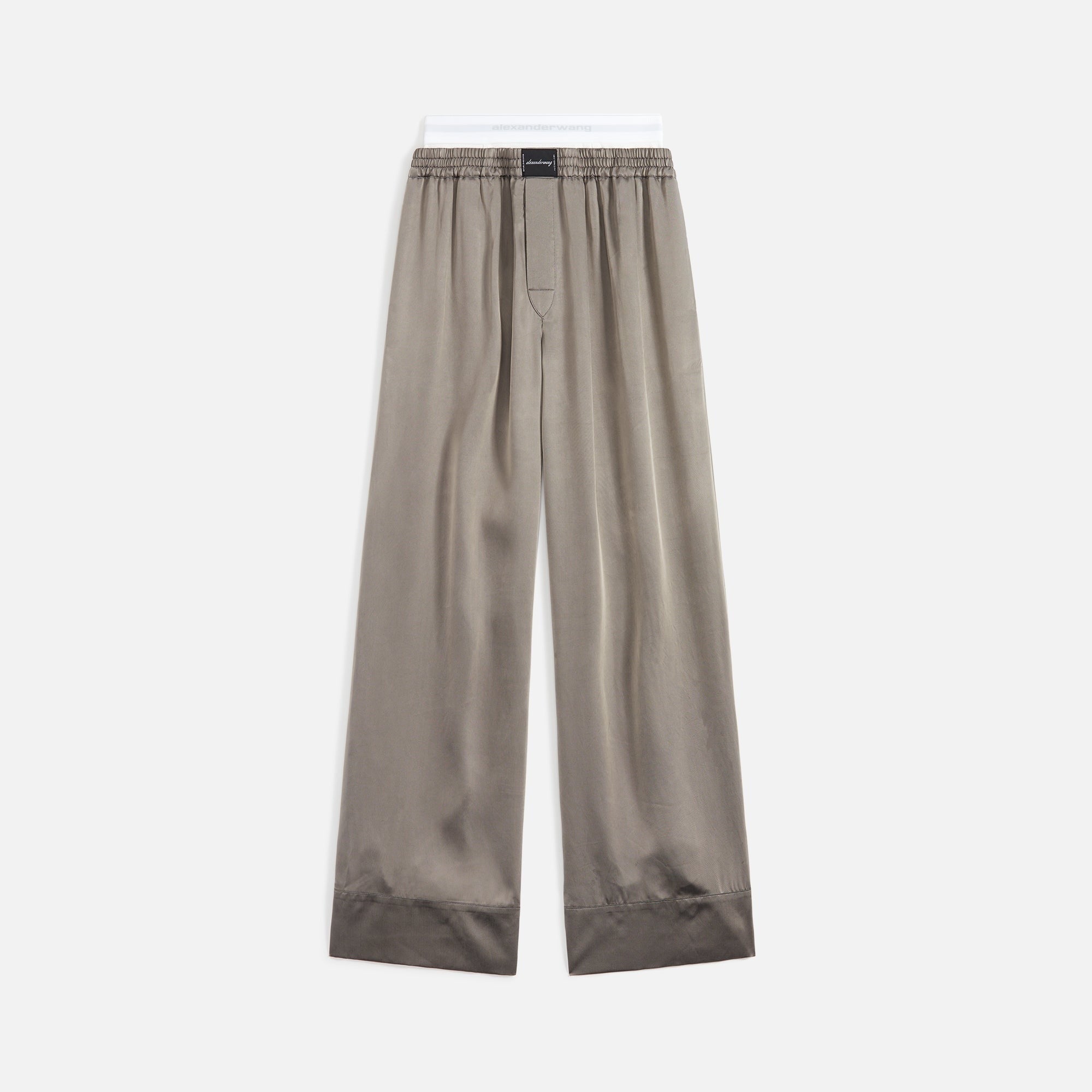 Alexander Wang Boxer Pant with Logo Elastic Combo - Grey / Black
