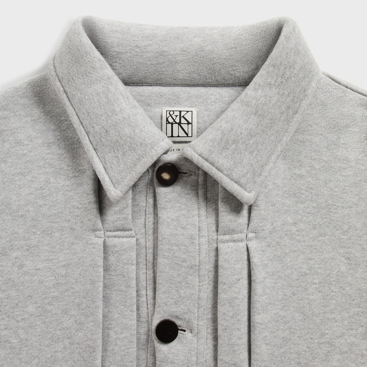 &Kin Plush Fleece Eito Workwear Jacket - Medium Heather Grey