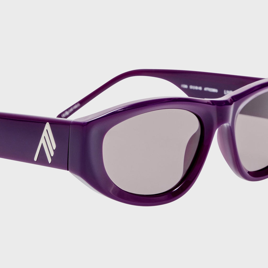 The Attico Maya Sunglasses - Mauve / Silver