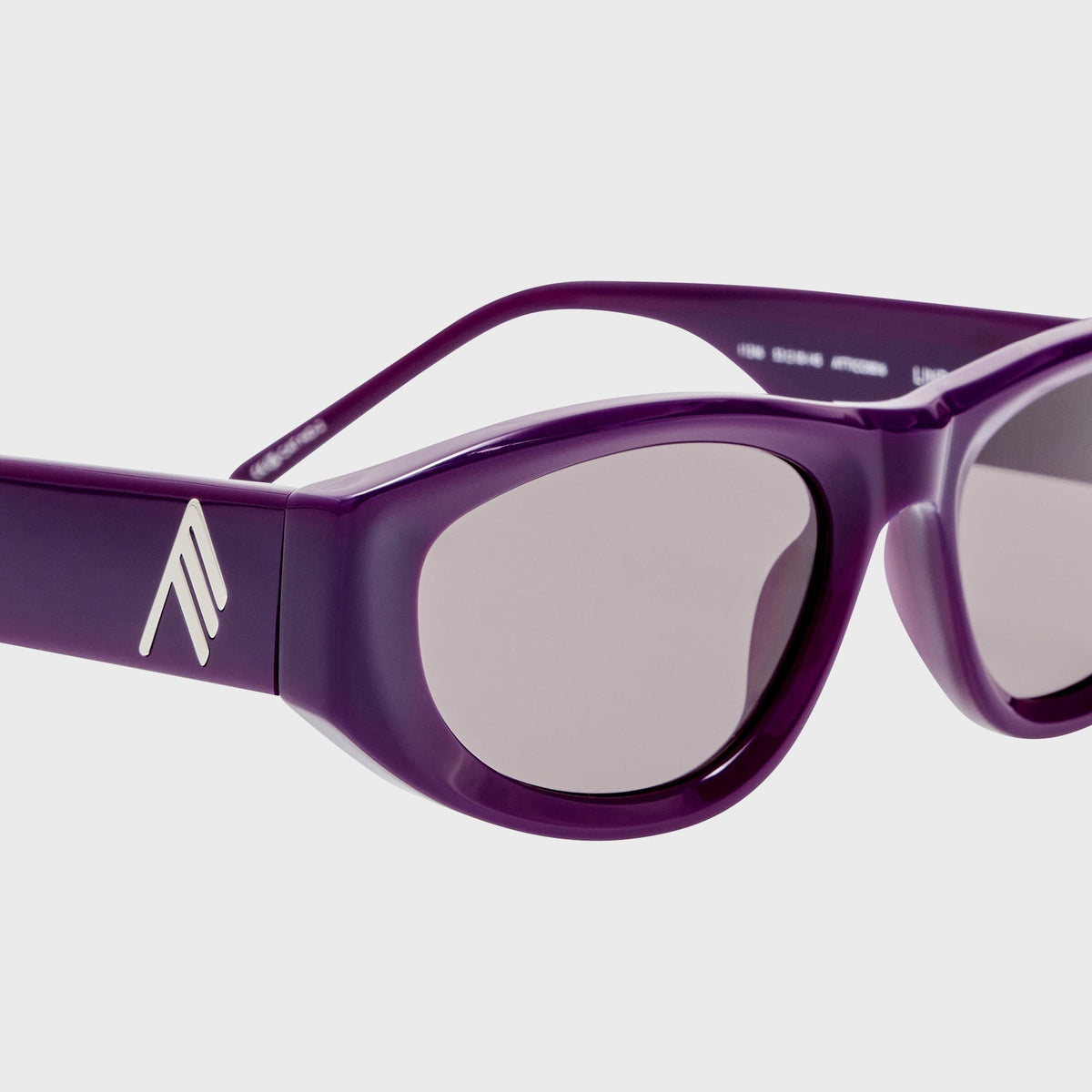 The Attico Maya Sunglasses - Mauve / Silver