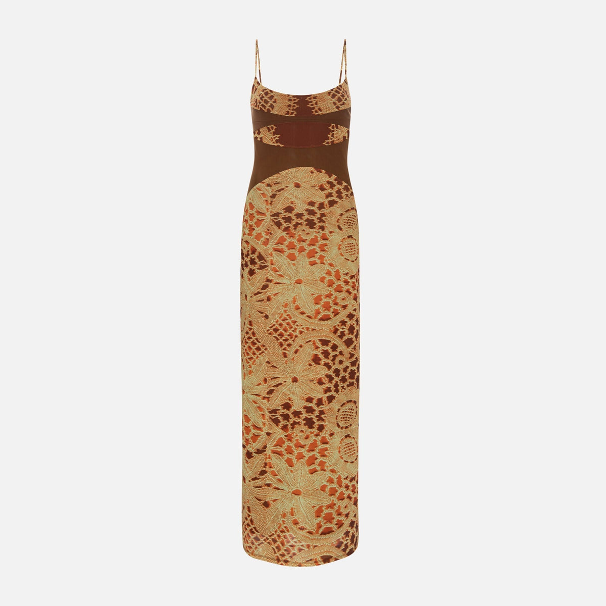 Miaou Gia Dress - Lace Orange