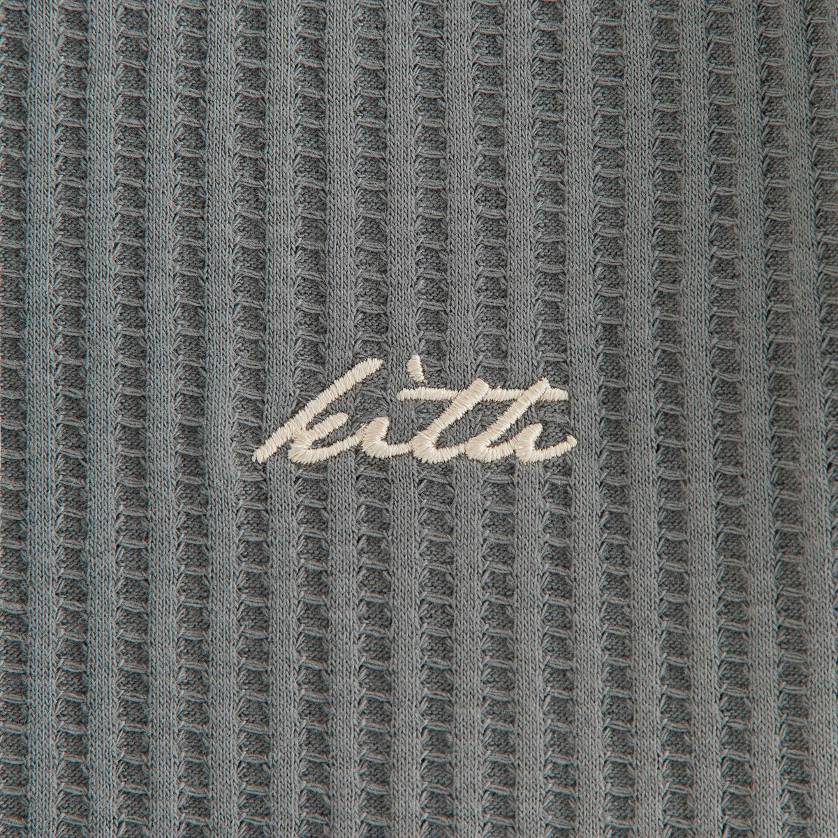 Kith Women Fei Waffle Cropped Tee - Island