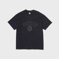 vowels Faded Collegiate Tee - Black
